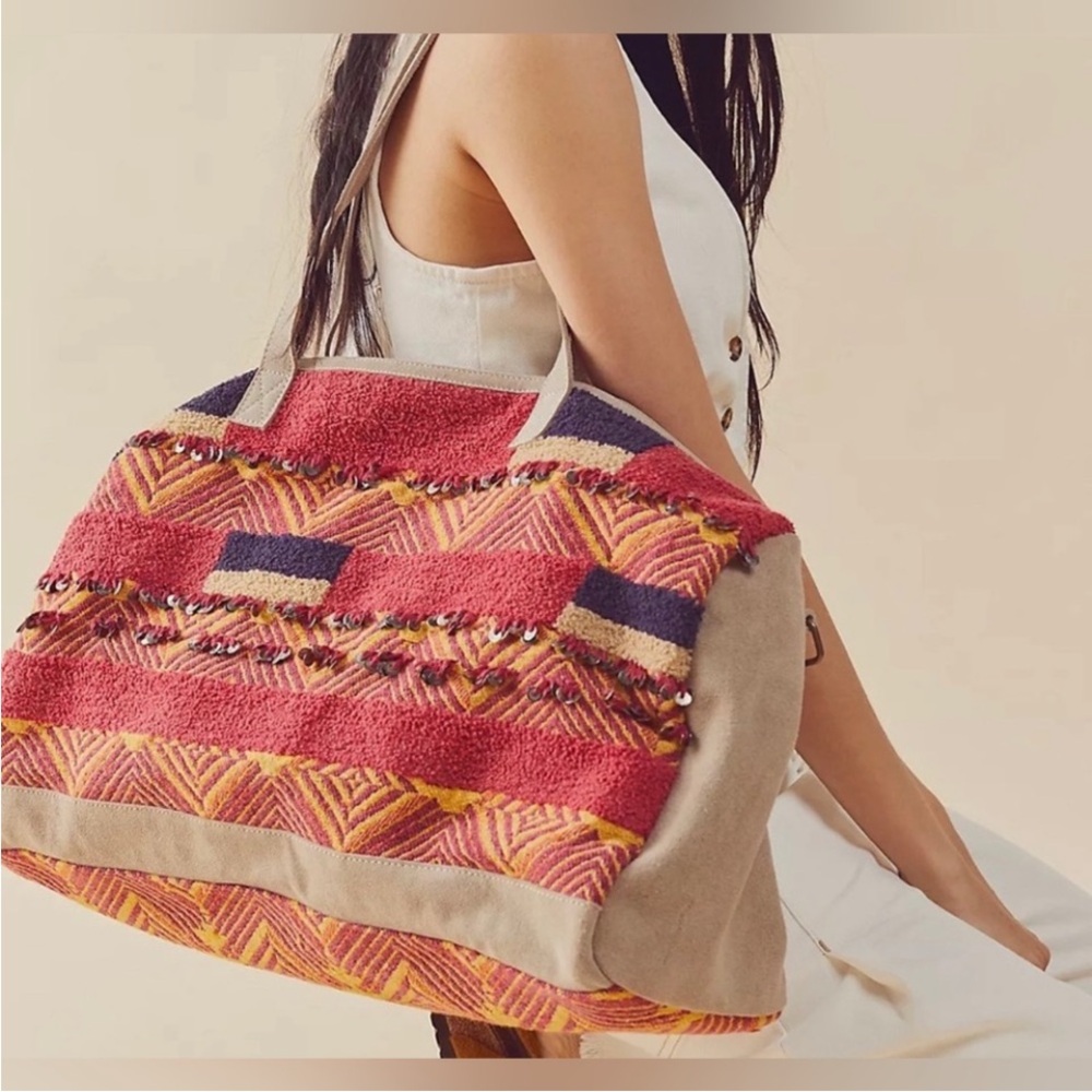 Free People First Class Embellished Weekender Bag